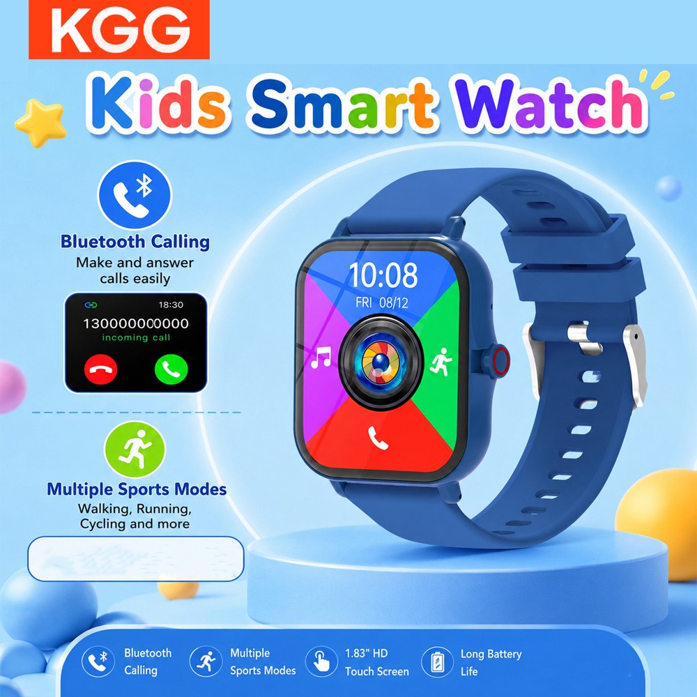 Smartwatch Watches For Kid Boy With Alarm - Детские умные часы с HD-экраном 1,83