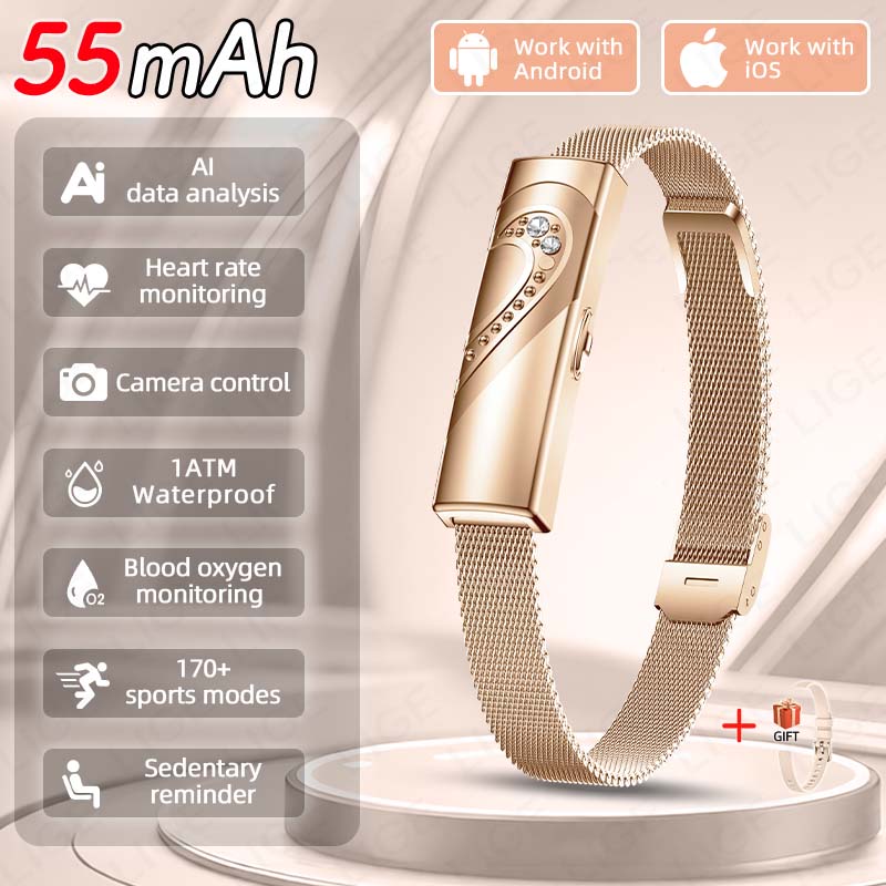 Couple Watches Smartwatch - Умный браслет LIGE с мониторингом сердечного