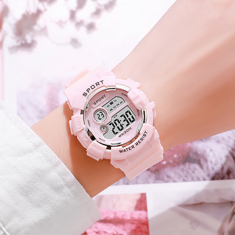 Smartwatch Watches For Kid Boy With Alarm - Модные детские часы, светящиеся водонепроницаемые спортивные