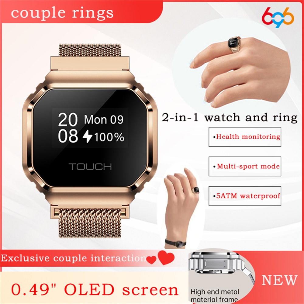 Couple Watches Smartwatch - Новое умное кольцо с OLED-экраном 0,49