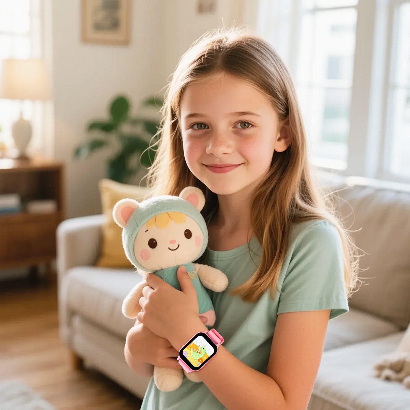 Smartwatch Pink Watches For Kids - Детские умные часы с играми, цифровые
