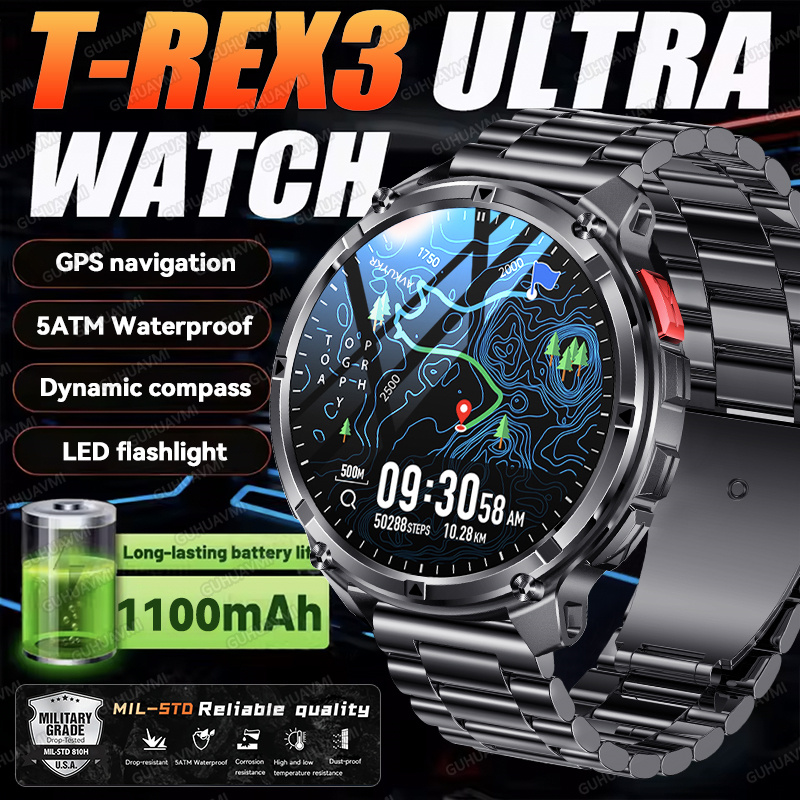 Heart Rate Gps Watch - 2026 Новые военные умные часы T-Rex3