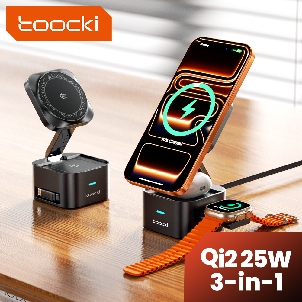 Smartwatch Apple Watch - Беспроводное зарядное устройство Toocki QI2.2 25W