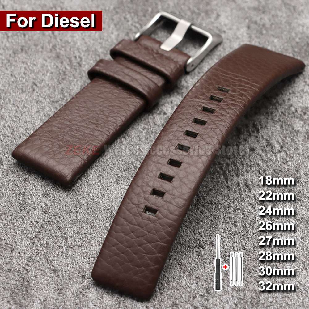 Diesel Watches Smartwatch - Ремешок для часов из натуральной кожи