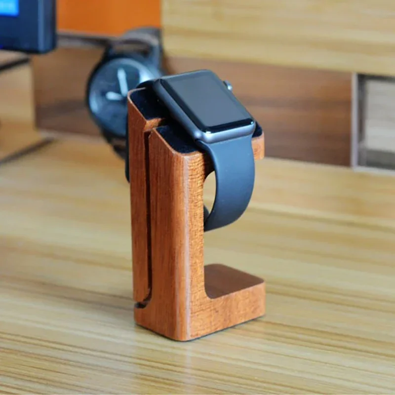Деревянная подставка для заряд – обзор и цена Smartwatch Apple Watch