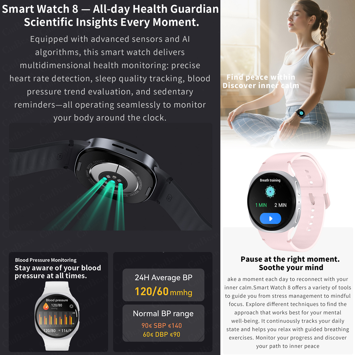 Новые смарт-часы 2026 года: 8  – обзор и цена Heart Rate Gps Watch