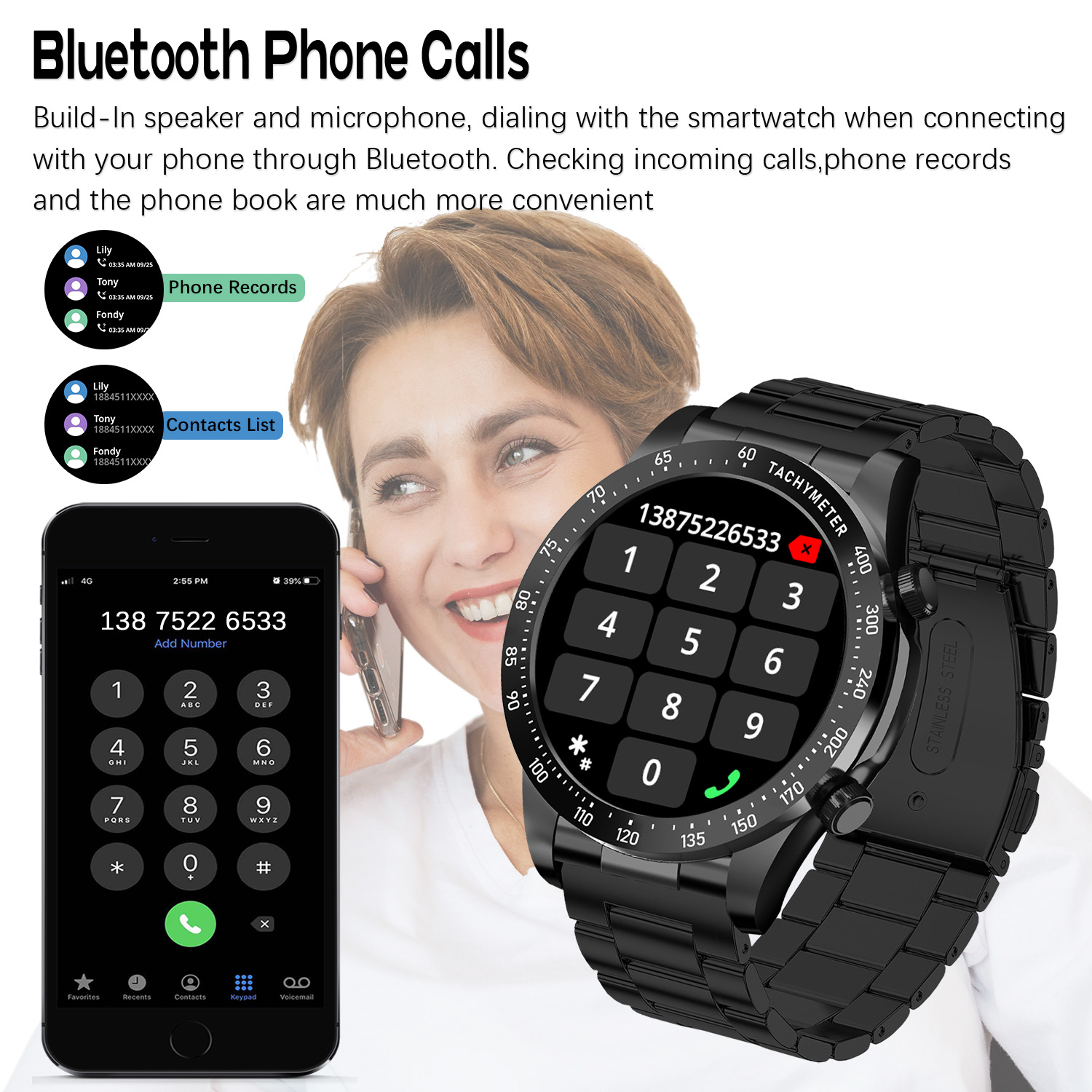 ROLLSTIMI Премиум Универсальны – обзор и цена Smartwatch Premium Watches For Women