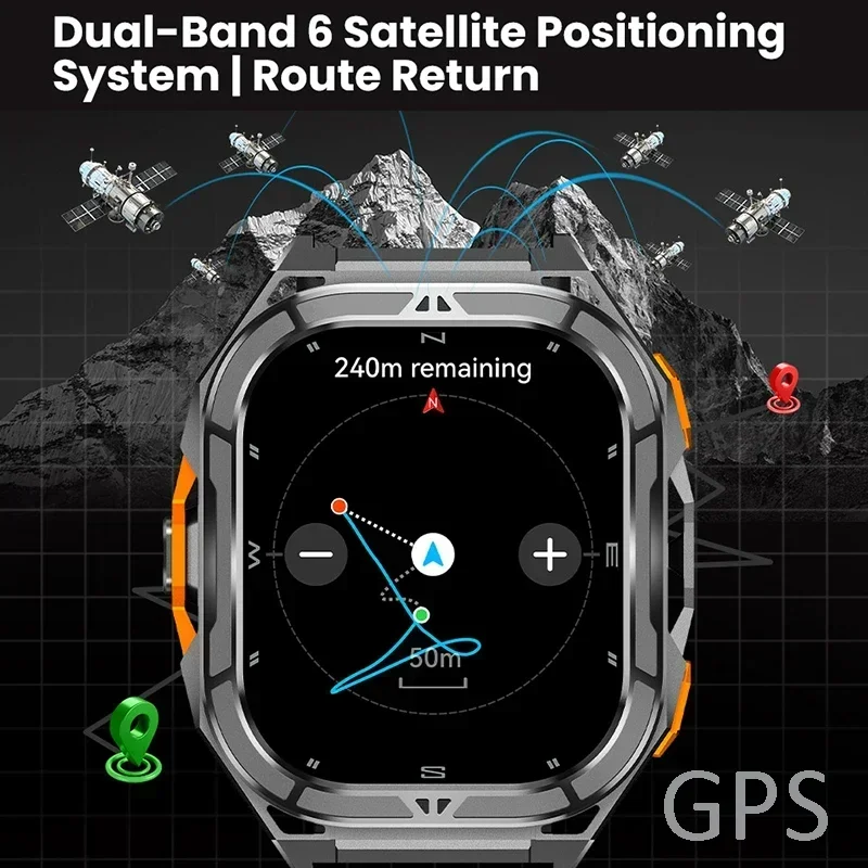 Роскошные умные часы AMOLED с  – обзор и цена Heart Rate Gps Watch