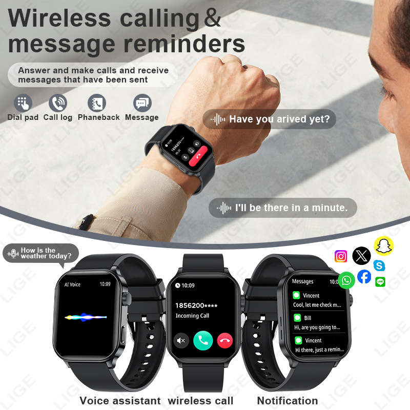 Оригинальные умные часы LIGE с – обзор и цена Smartwatch Watches For Women Branded